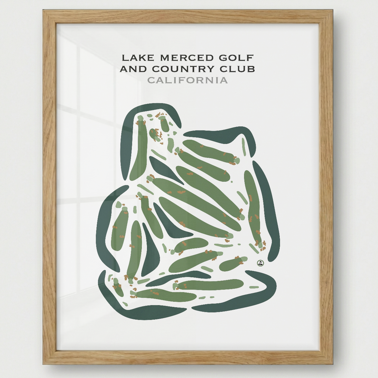 Lake Merced Golf & Country Club, California - Printed Golf Courses