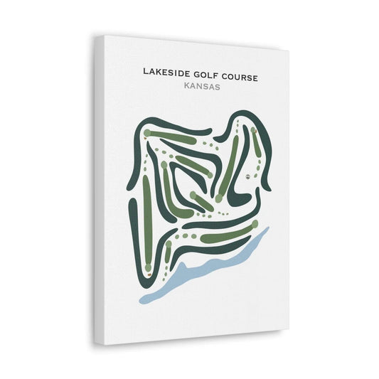 Lakeside Golf Course, Kansas - Printed Golf Courses