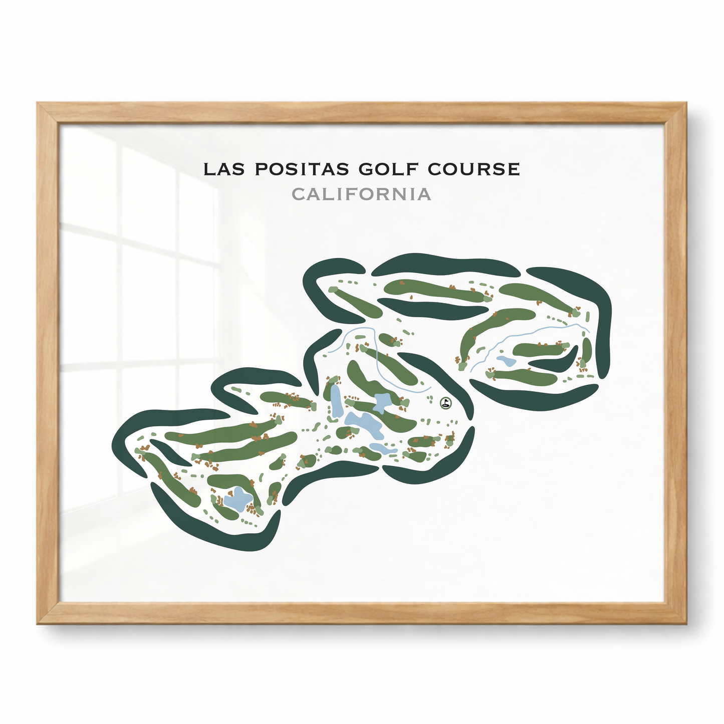 Las Positas Golf Course, California - Printed Golf Courses