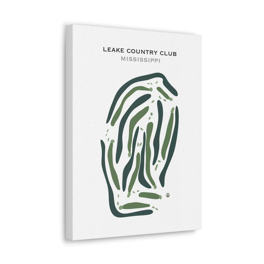 Leake Country Club, Mississippi - Printed Golf Course