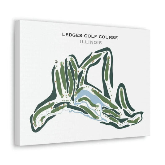 Ledges Golf Course, Illinois - Printed Golf Courses