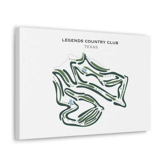 Legends Country Club, Texas - Printed Golf Courses