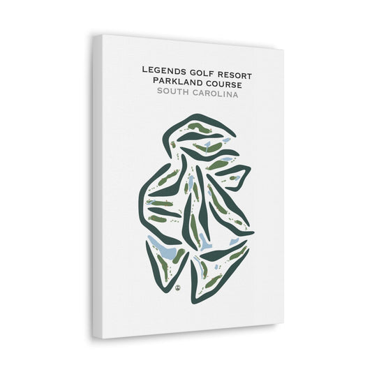 Legends Golf Resort - Parkland Course, South Carolina - Printed Golf Courses