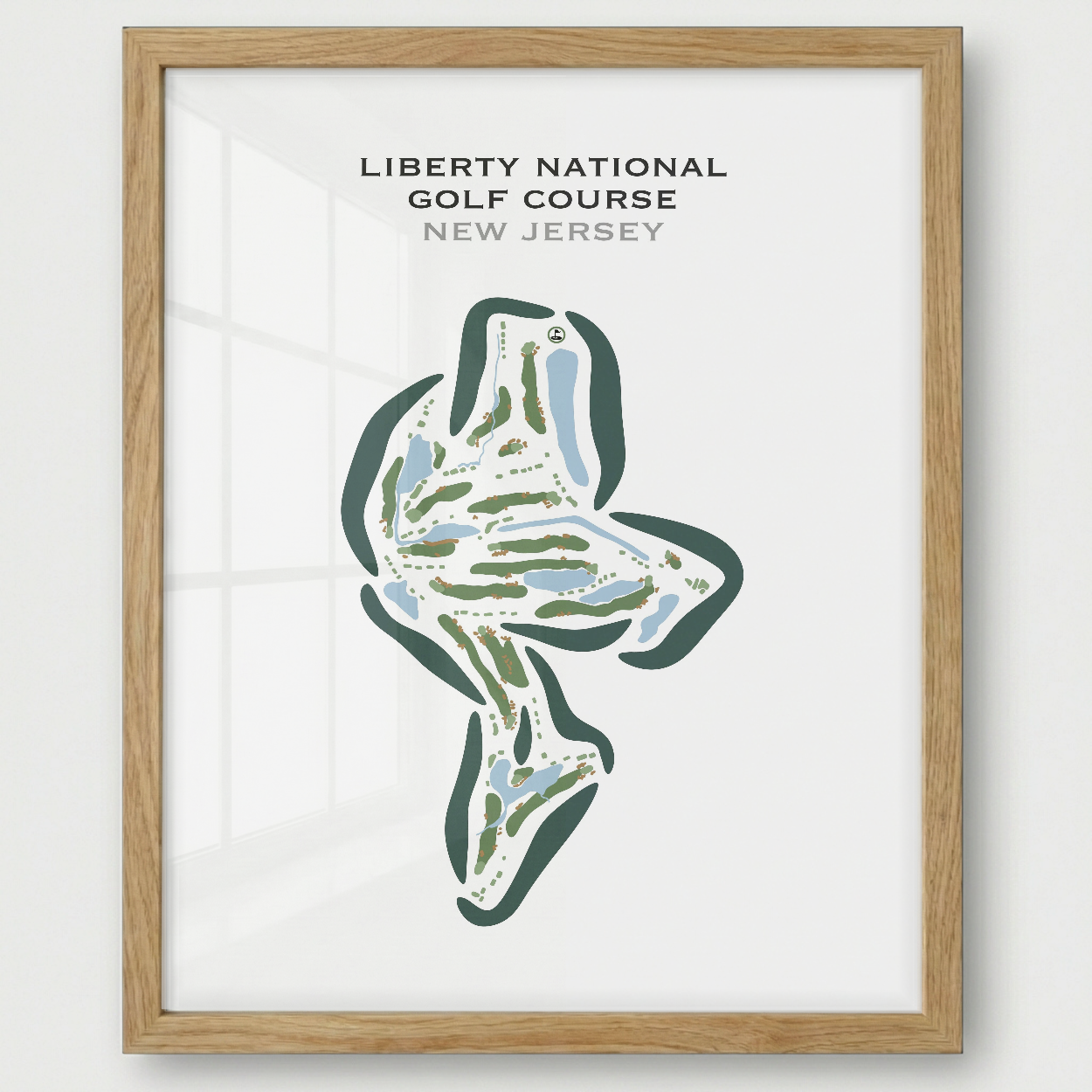 Liberty National Golf Club, New Jersey - Printed Golf Courses