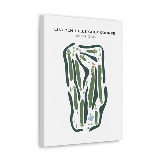 Lincoln Hills Golf Course, Michigan - Printed Golf Course