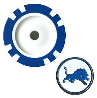 Officially Licensed Detroit Lions Poker Chip Ball Marker - GOLF LEAGUE