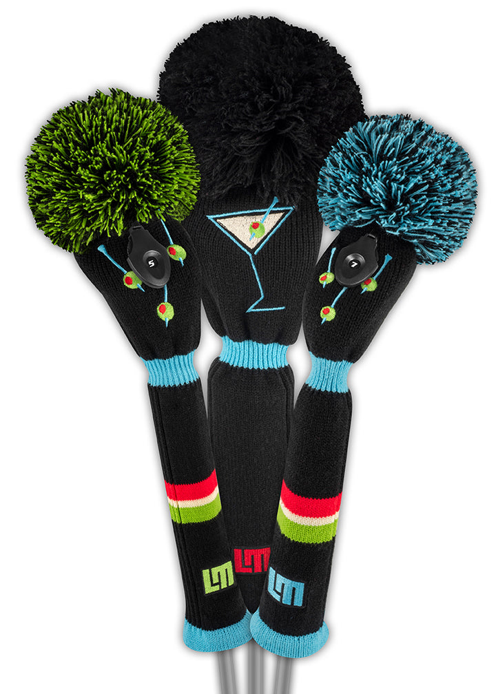 Happy Hour Martini Knit Driver Headcover (Loudmouth Golf collab) - Just4Golf
