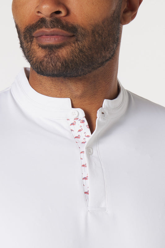 Catalyst Polo | Mantra Collar | Flamingo Contrast