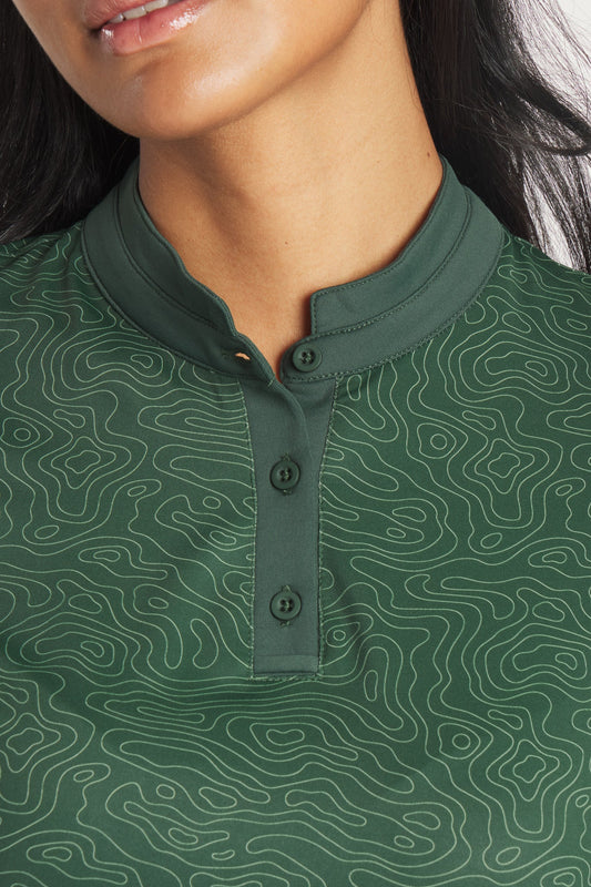 Women's Catalyst Polo | Mantra Collar | Topo III