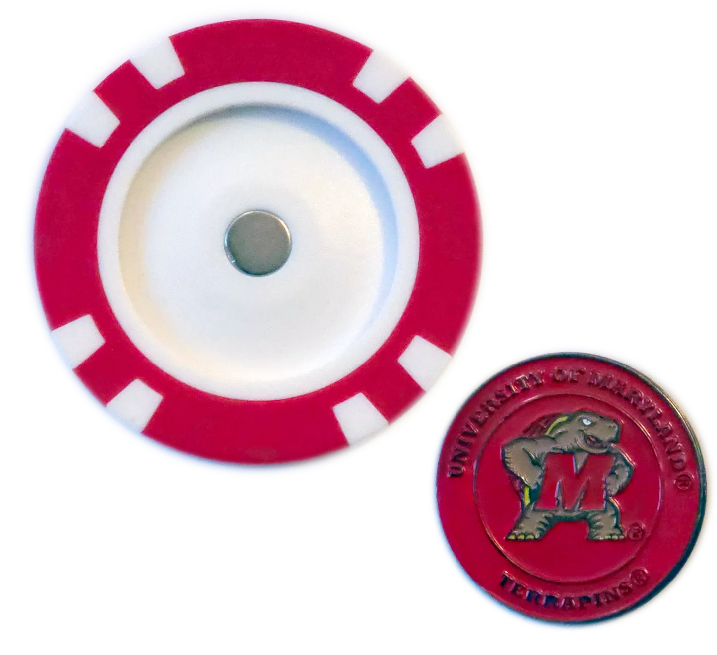 Officially Licensed Maryland Terrapins Poker Chip Ball Marker - GOLF LEAGUE