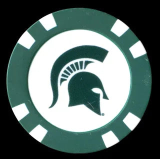 Officially Licensed Michigan State Spartans Poker Chip Ball Marker - GOLF LEAGUE