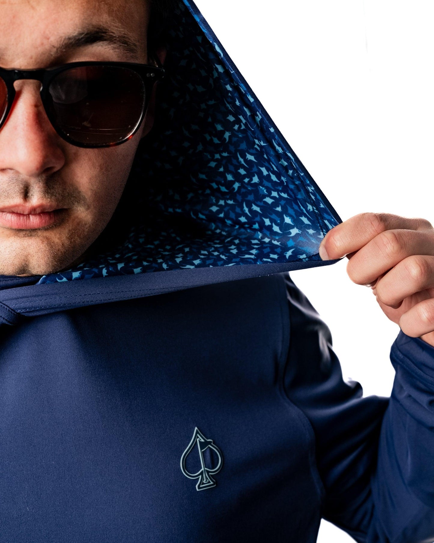 Performance Golf Hoodie - Manta Ray