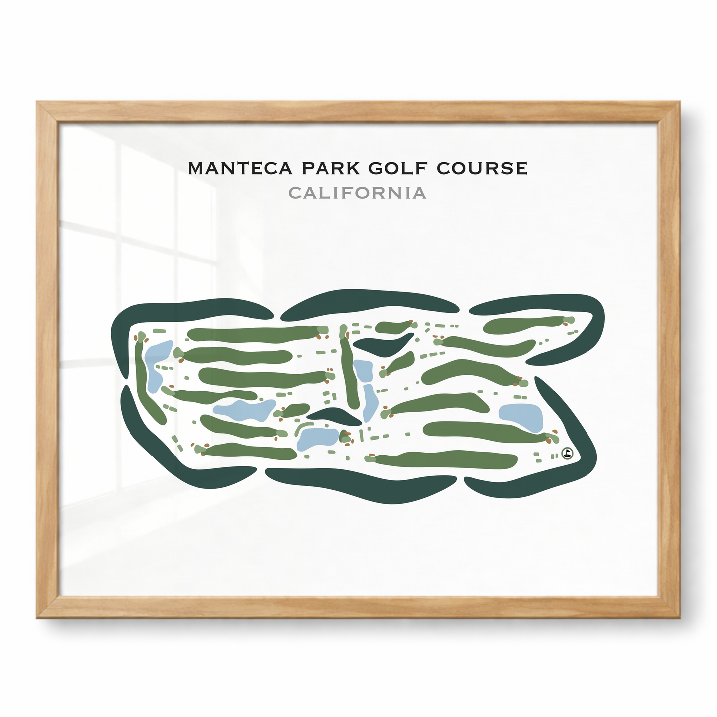Manteca Park Golf Course, California - Printed Golf Courses