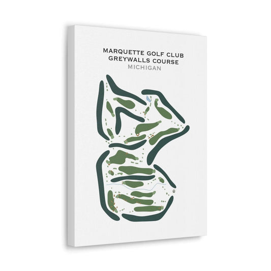 Marquette Golf Club Greywalls Course, Michigan - Printed Golf Courses