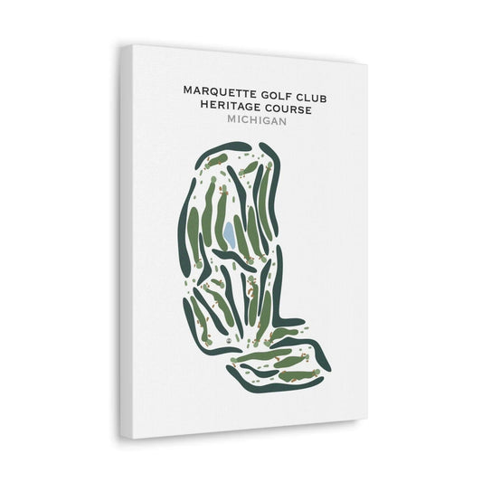 Marquette Golf Club, The Heritage Golf Course, Michigan - Printed Golf Course