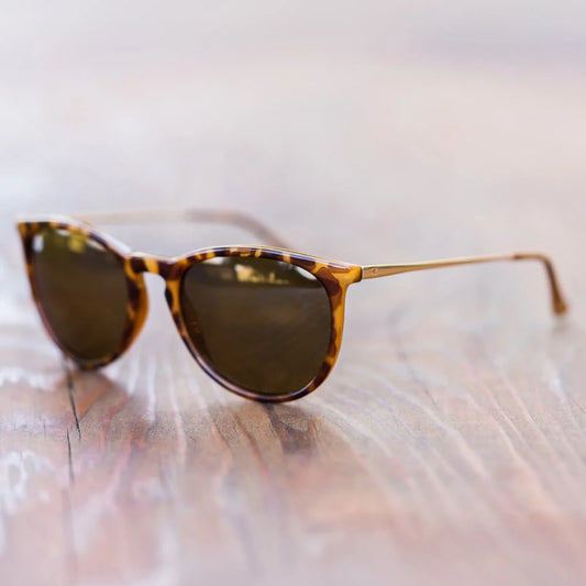 Glossy Blonde Tortoise Shell / Amber Mary Janes
