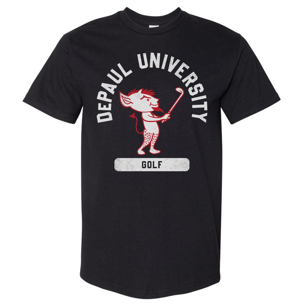 DePaul Blue Demons Mascot Golf WHT