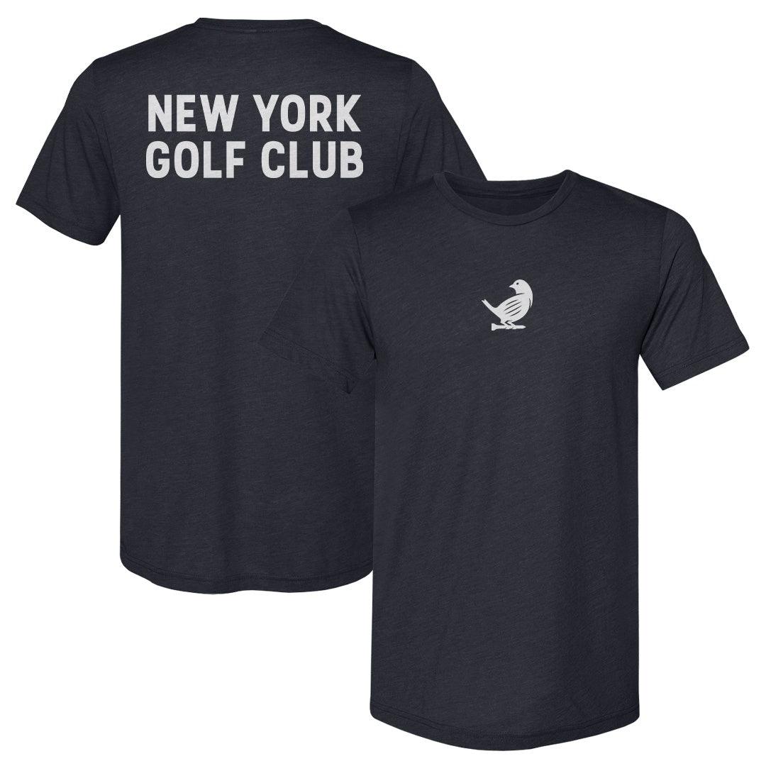 New York Golf Club Birdie Small Wordmark F&B WHT