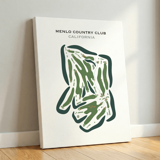 Menlo Country Club, California - Printed Golf Courses