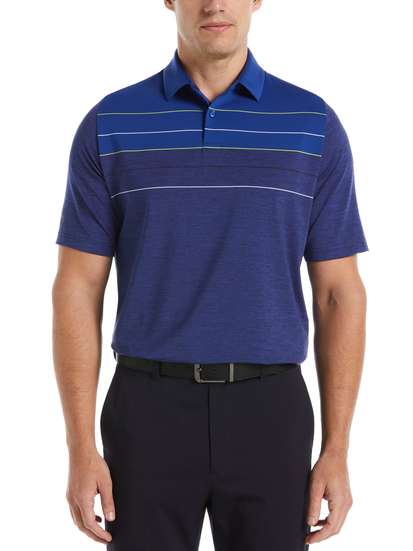 Mens Jaspe Color Block Golf Polo