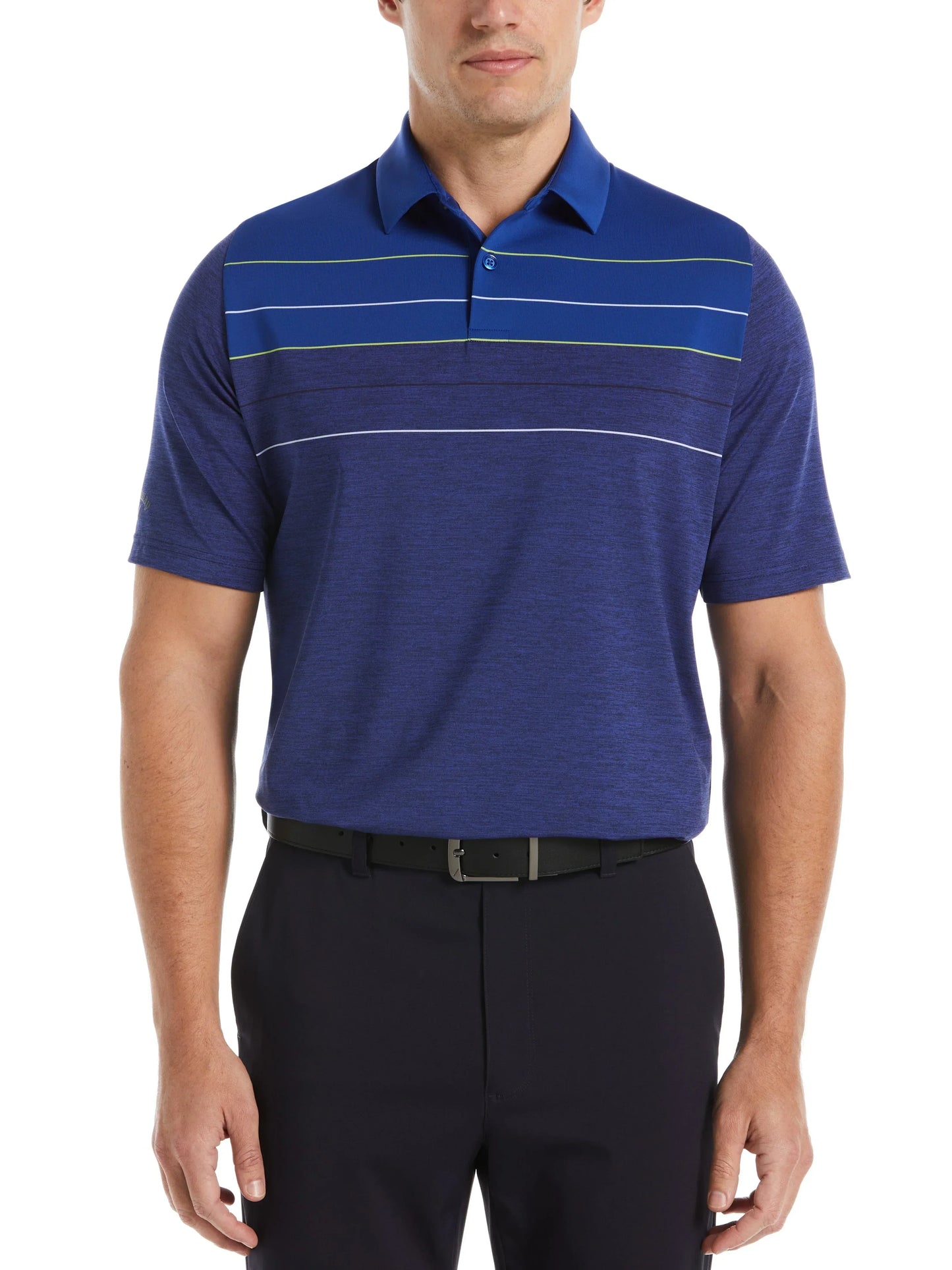 Mens Jaspe Color Block Golf Polo - GOLF LEAGUE