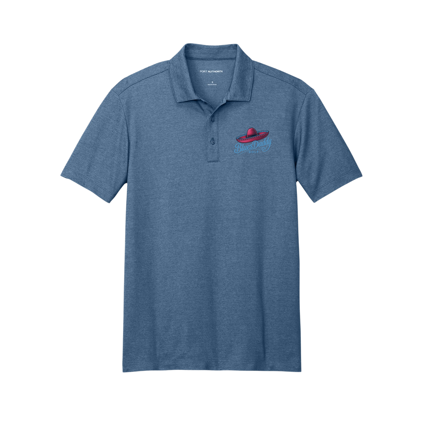 BluesDaddy Golf - Embroidered Pique Blend Polo