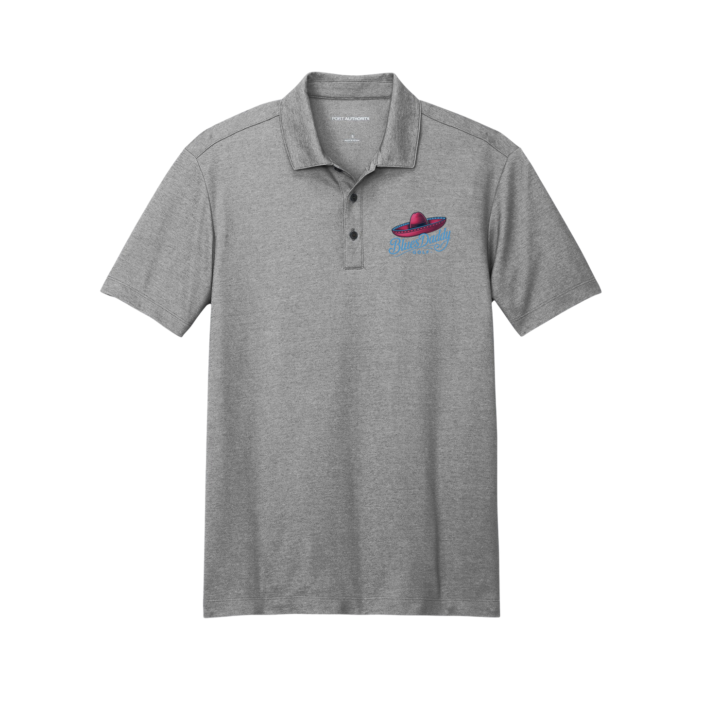BluesDaddy Golf - Embroidered Pique Blend Polo