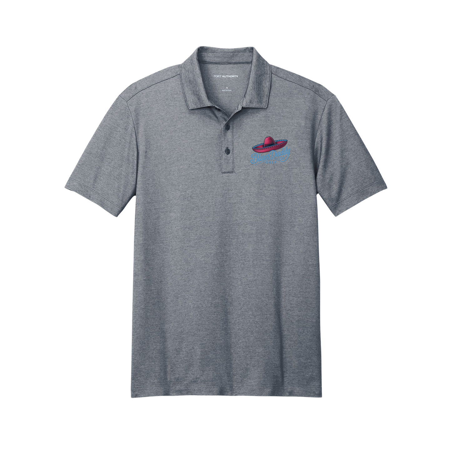 BluesDaddy Golf - Embroidered Pique Blend Polo