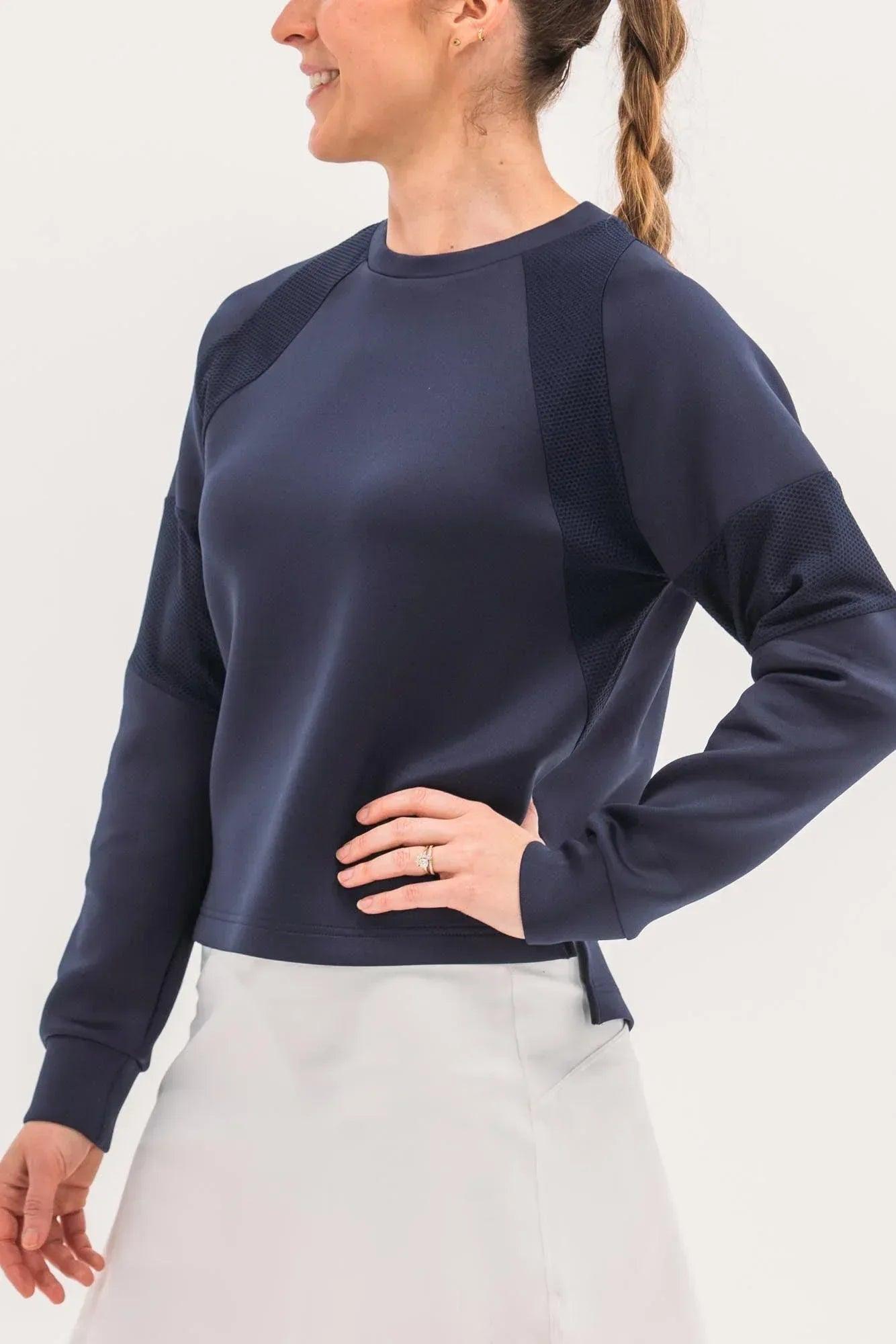 MeshInsetNeopreneLayering-Navy-Side - GOLF LEAGUE