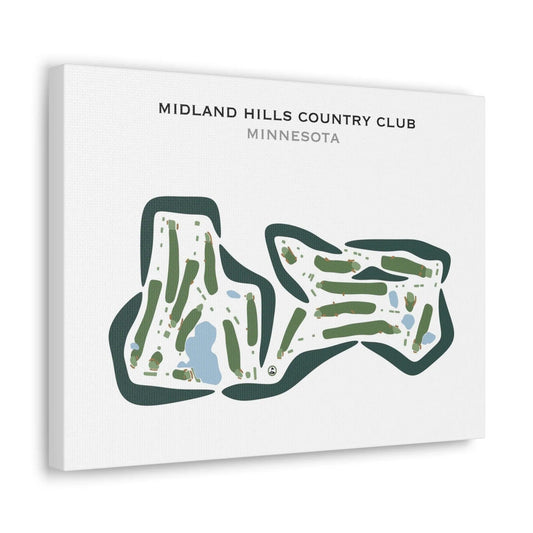 Midland Hills Country Club, Minnesota - Printed Golf Courses