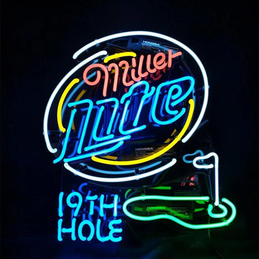 Miller_Lite_19th_Hole_Neon_Sign_Acrylic - GOLF LEAGUE