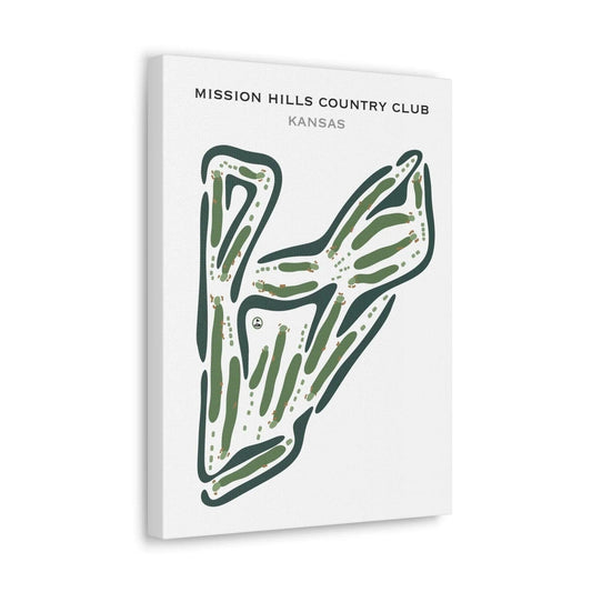 Mission Hills Country Club, Kansas - Printed Golf Courses