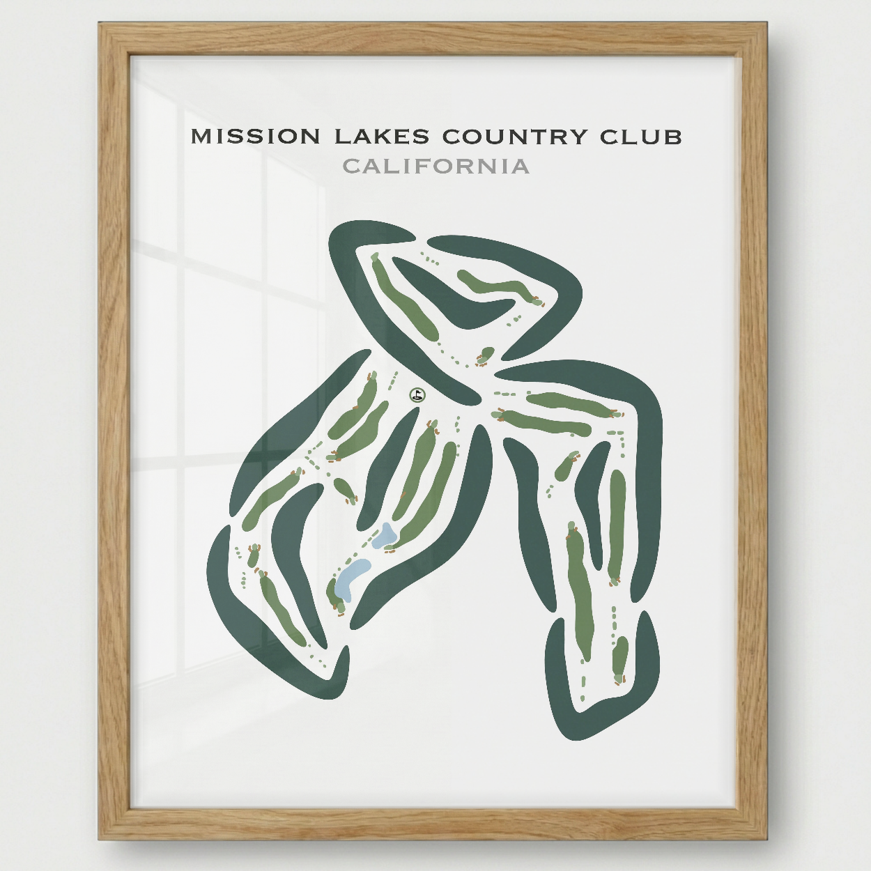 Mission Lakes Country Club, California - Printed Golf Courses