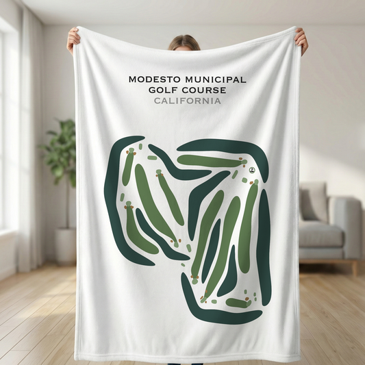 Modesto Municipal Golf Course, California - Printed Golf Courses