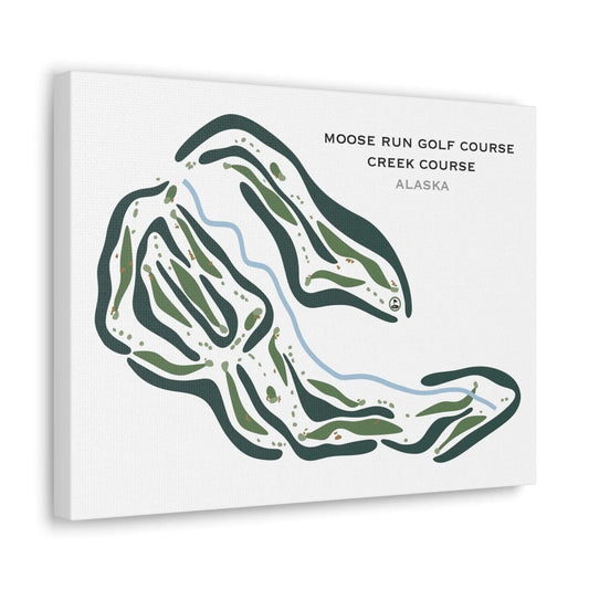 Moose Run Golf Course, Creek Course, Alaska - Printed Golf Courses