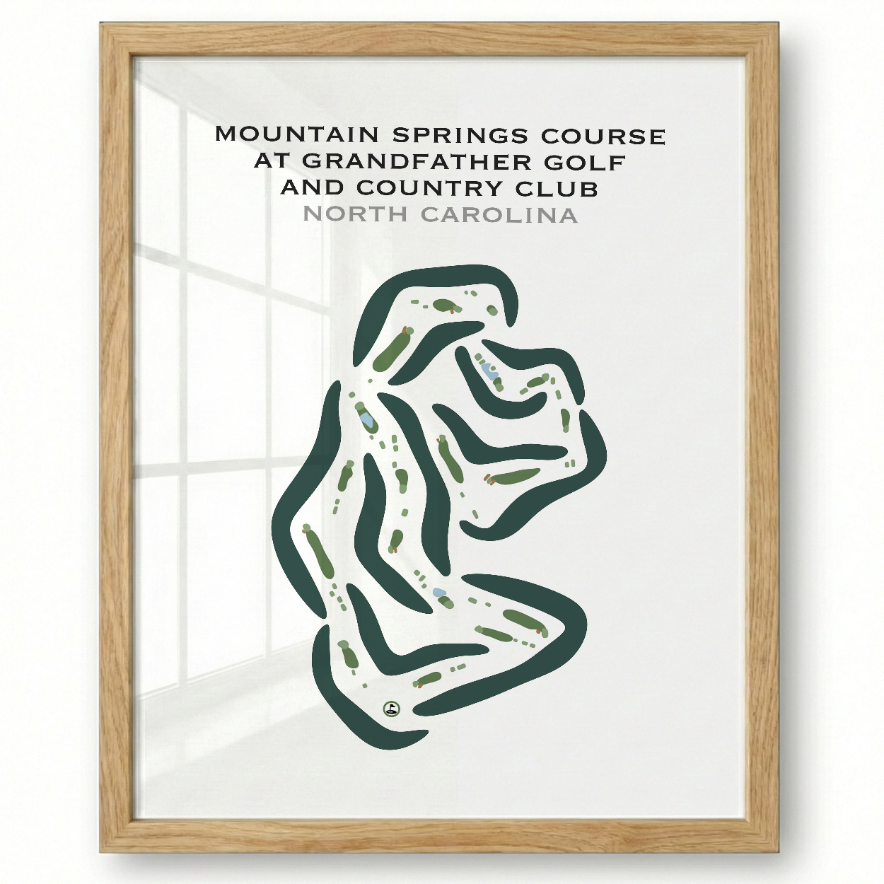 Mountain Springs Course at Grandfather Golf & Country Club, North Carolina - Printed Golf Courses