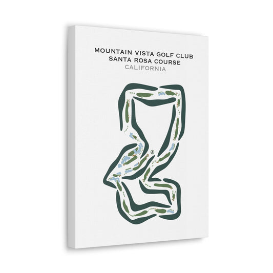 Mountain Vista Golf Club - Santa Rosa Course, California - Printed Golf Courses