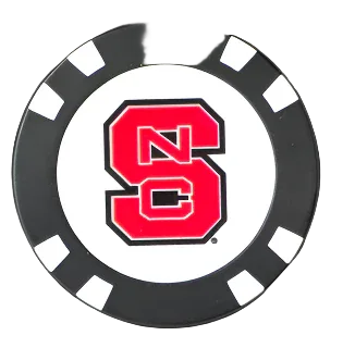 Officially Licensed NC State Wolfpack Poker Chip Ball Marker - GOLF LEAGUE
