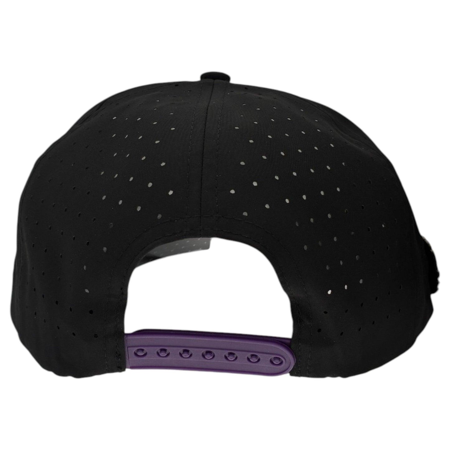 Night Stalker Golf Hat | Snapback Cap | Built-in Magnetic Ball Marker Holder + Marker Included | Adjustable | Animal Eyes Black