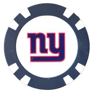 Officially Licensed New York Giants Poker Chip Ball Marker - GOLF LEAGUE