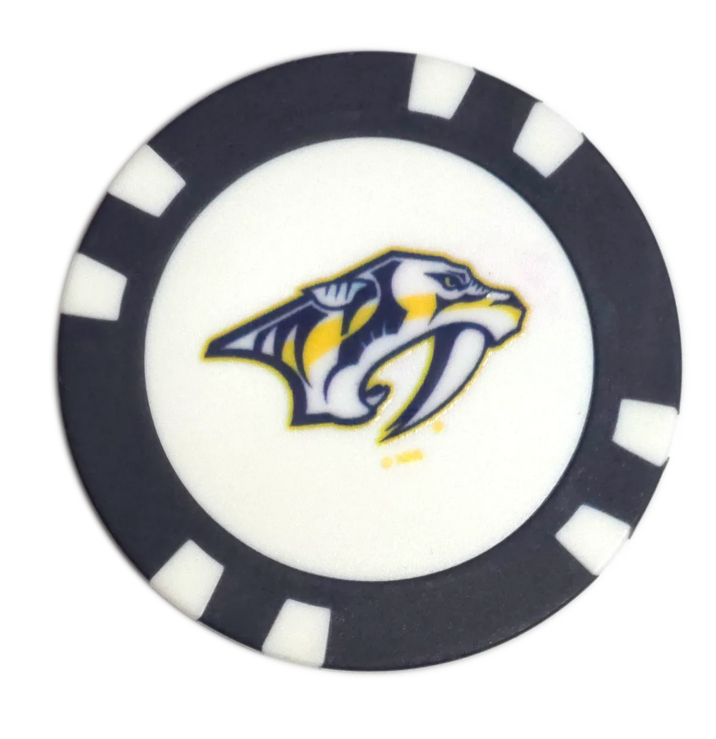Officially Licensed Nashville Predators Poker Chip Golf Ball Marker - GOLF LEAGUE