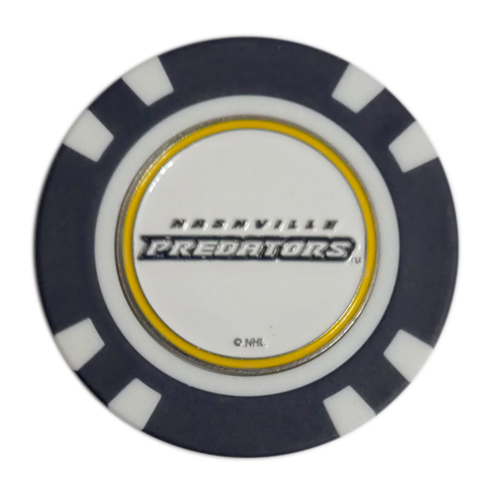 Officially Licensed Nashville Predators Poker Chip Golf Ball Marker - GOLF LEAGUE