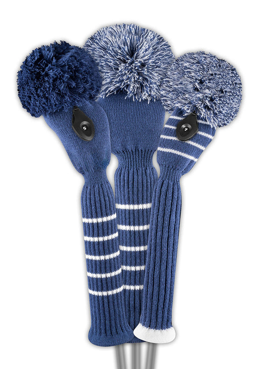 Navy Solid Headcover Set - Just4Golf