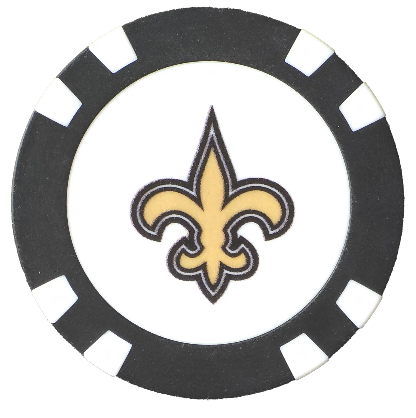 Officially Licensed New Orleans Saints Poker Chip Ball Marker - GOLF LEAGUE