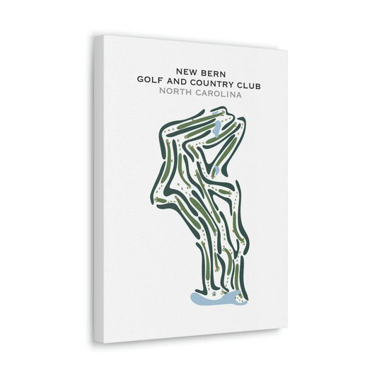 New Bern Golf & Country Club, North Carolina - Printed Golf Courses