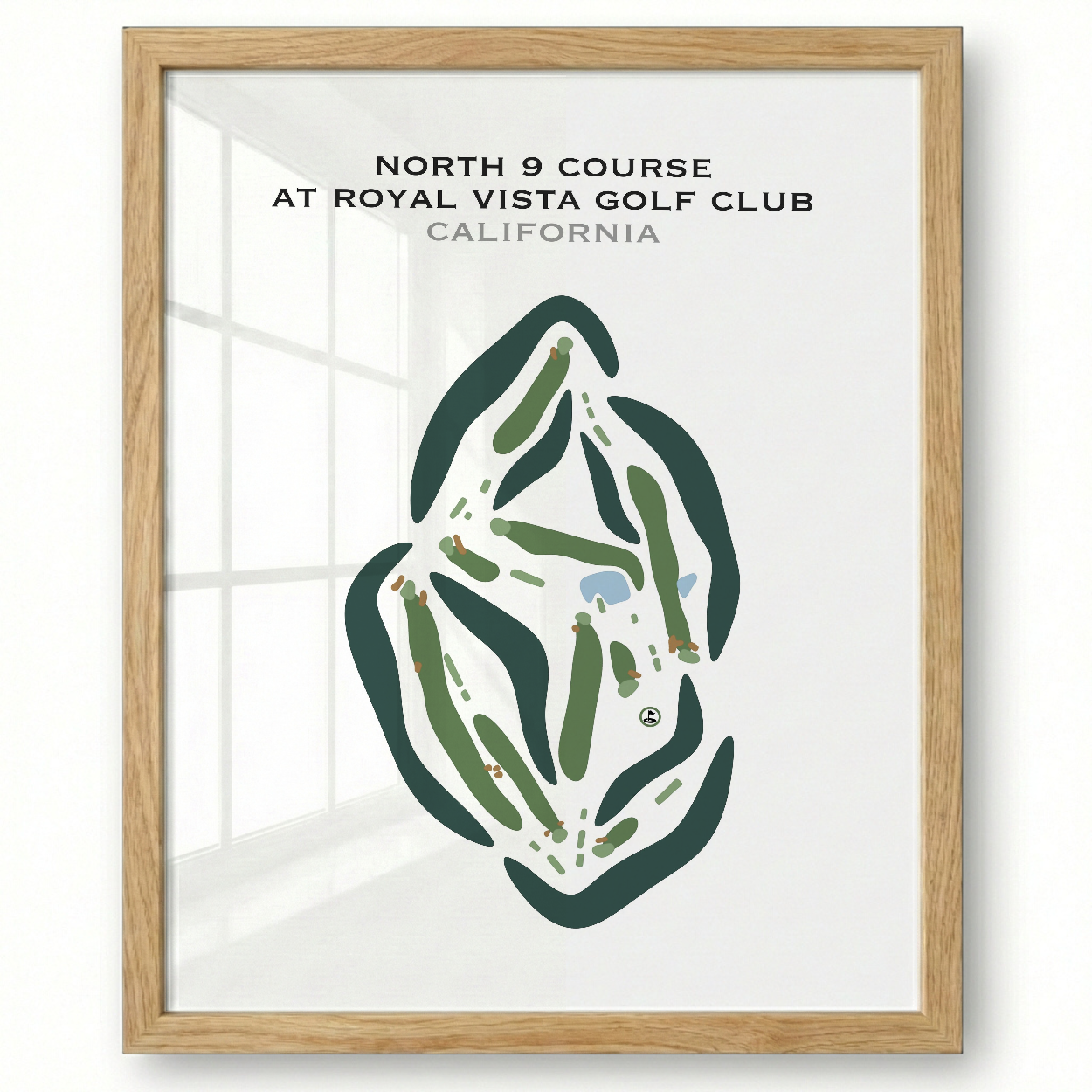North 9 Course at Royal Vista Golf Club, California - Printed Golf Courses