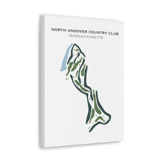 North Andover Country Club, Massachusetts - Printed Golf Course