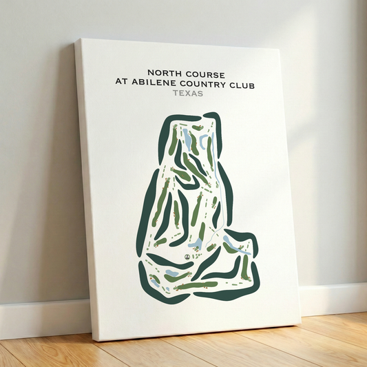 North Course at Abilene Country Club, Texas - Printed Golf Courses