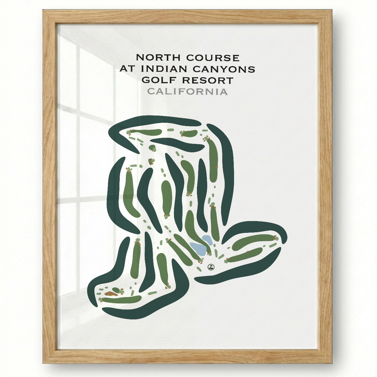 North Course at Indian Canyons Golf Resort, California - Printed Golf Courses
