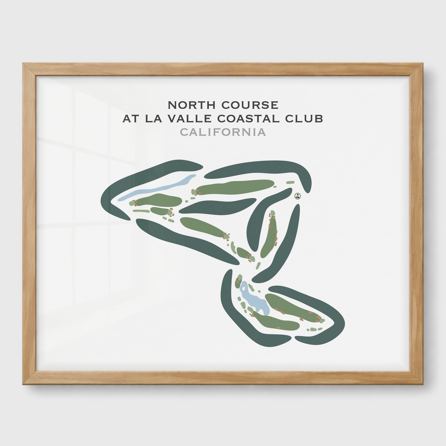 North Course at LaValle Coastal Club, California - Printed Golf Courses